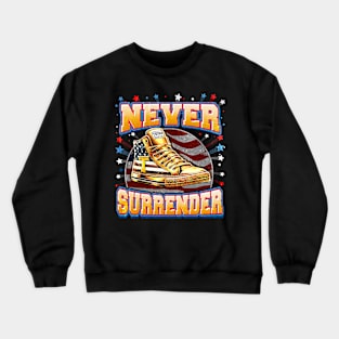 Trump Sneakers Never Surrender Crewneck Sweatshirt